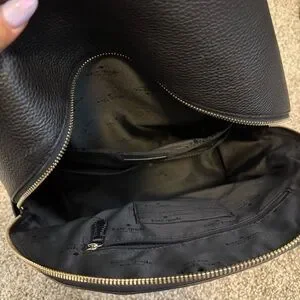 kate spade | Bags | Kate Spade Black Leather Backpack With  display picture 1